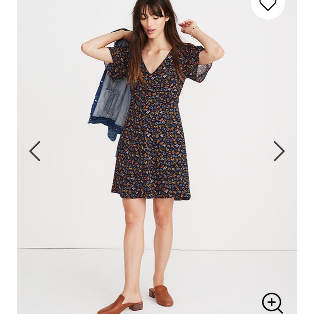 Madewell Crossfront Mini Dress in Garden Party